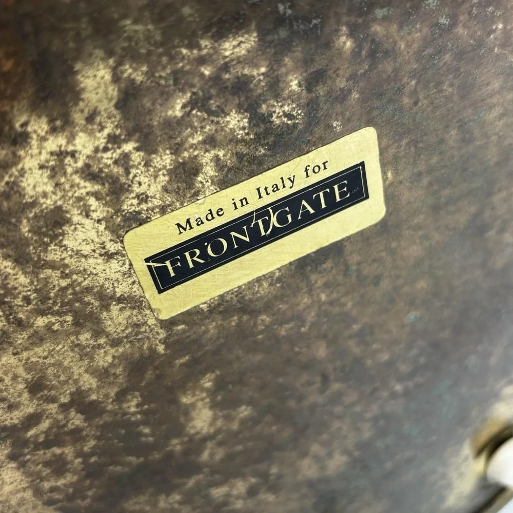 FrontGate Brass Waste Basket Approx 20